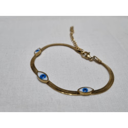 Flat Evil Eye Bracelet